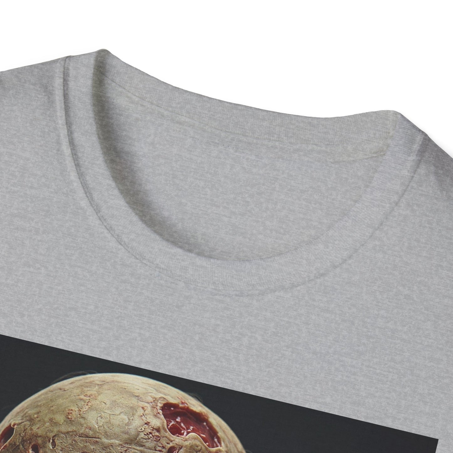 Apocalyptic Portrait Tee, bold, decaying zombie graphic