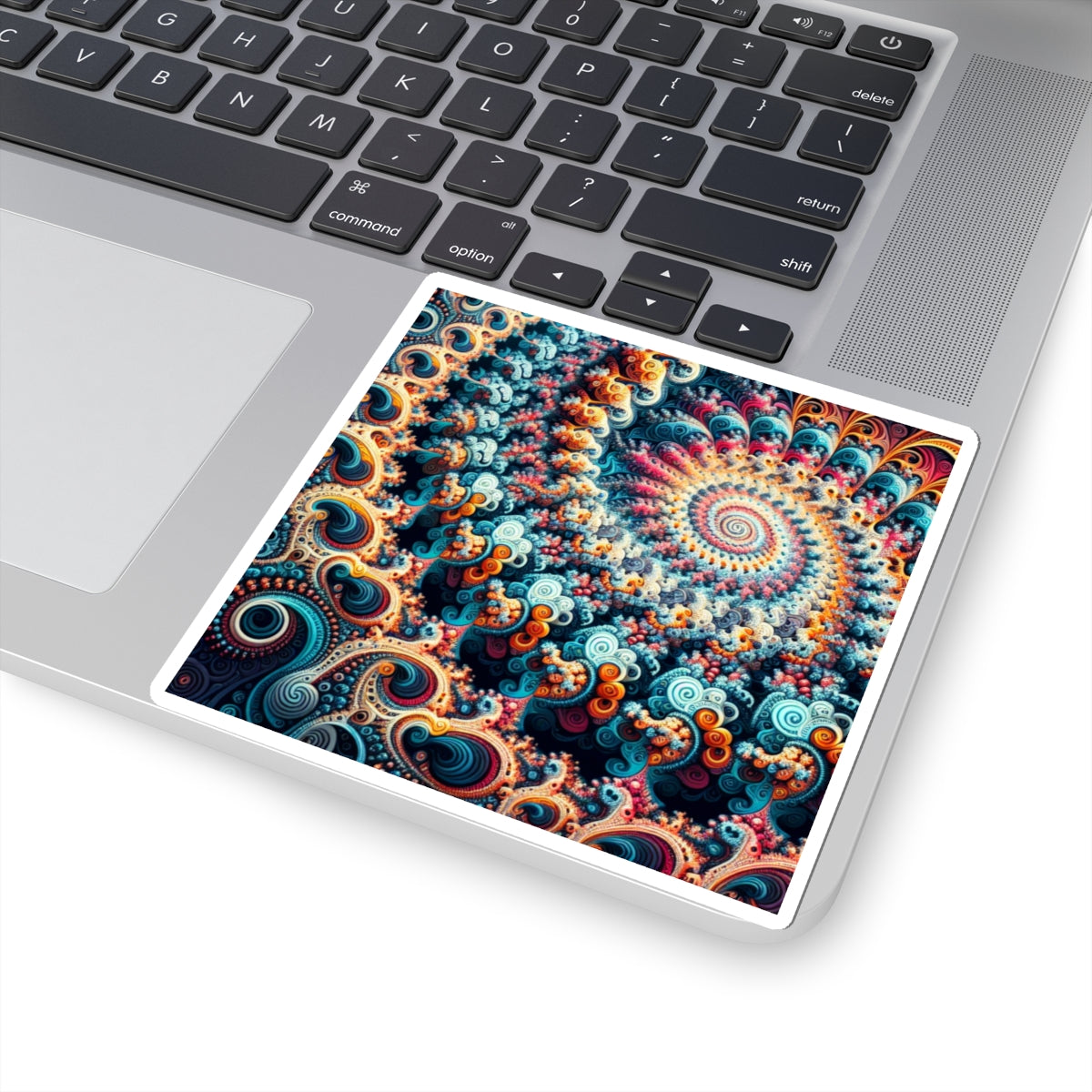 Colorful Spiral Kiss-Cut Stickers for Laptop & Water Bottles