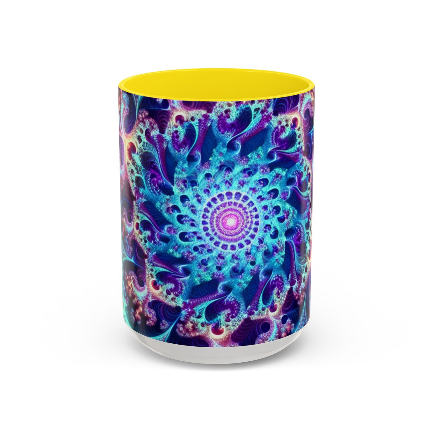 Colorful Spiral Accent Coffee Mug - 11 & 15oz