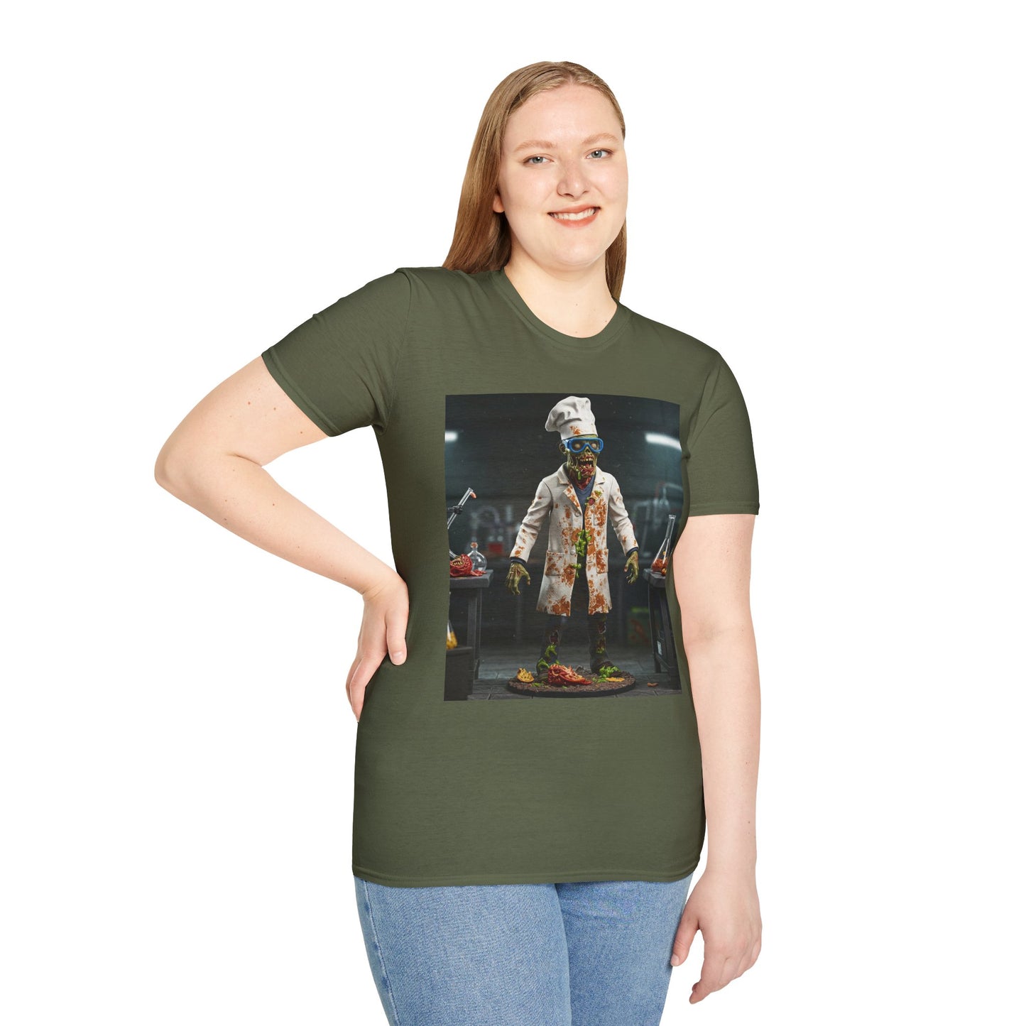 Zombie Chef Unisex Softstyle T-Shirt - Fun Halloween Casualwear