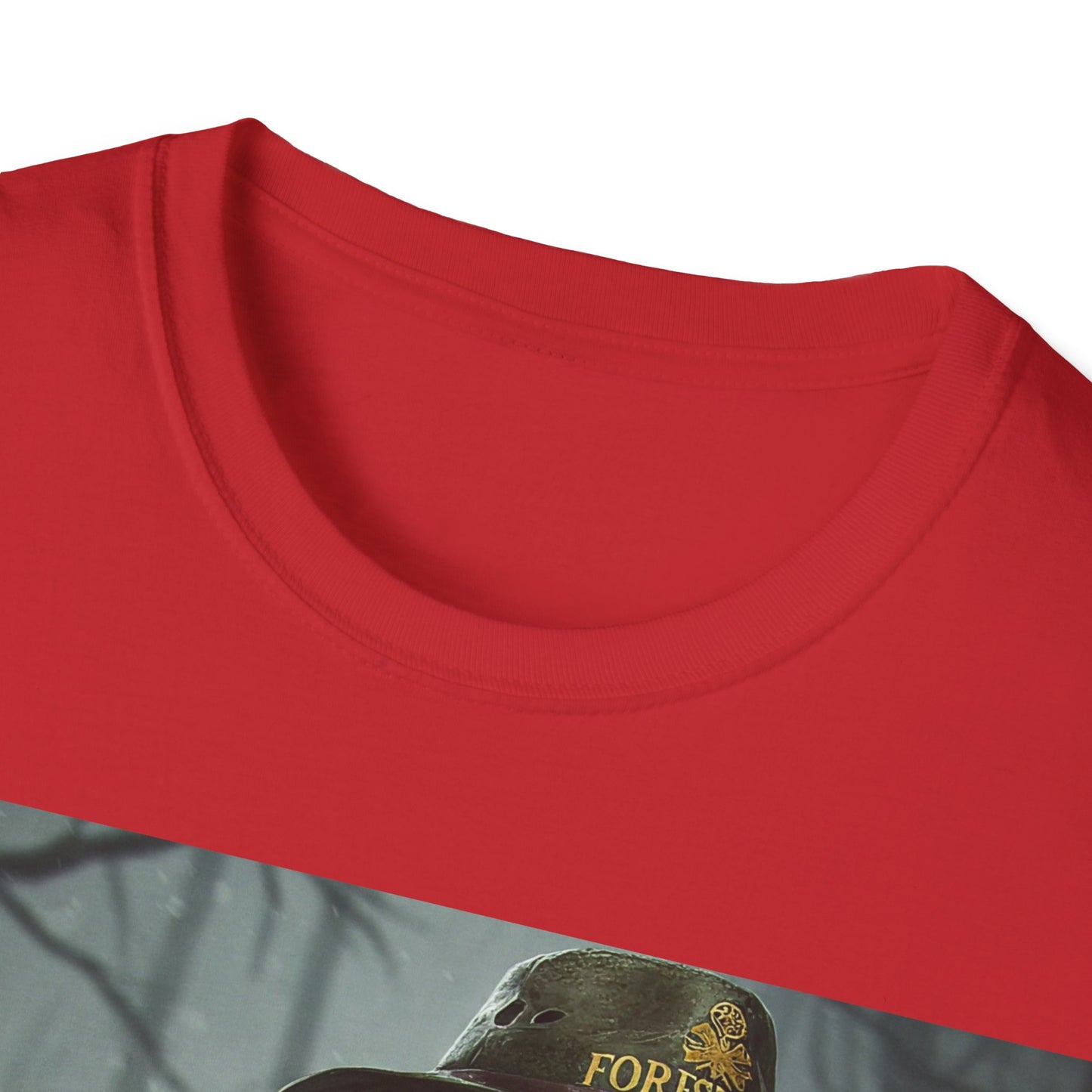 UK - Halloween Zombie Unisex Softstyle T-Shirt - Spooky Scarecrow Design