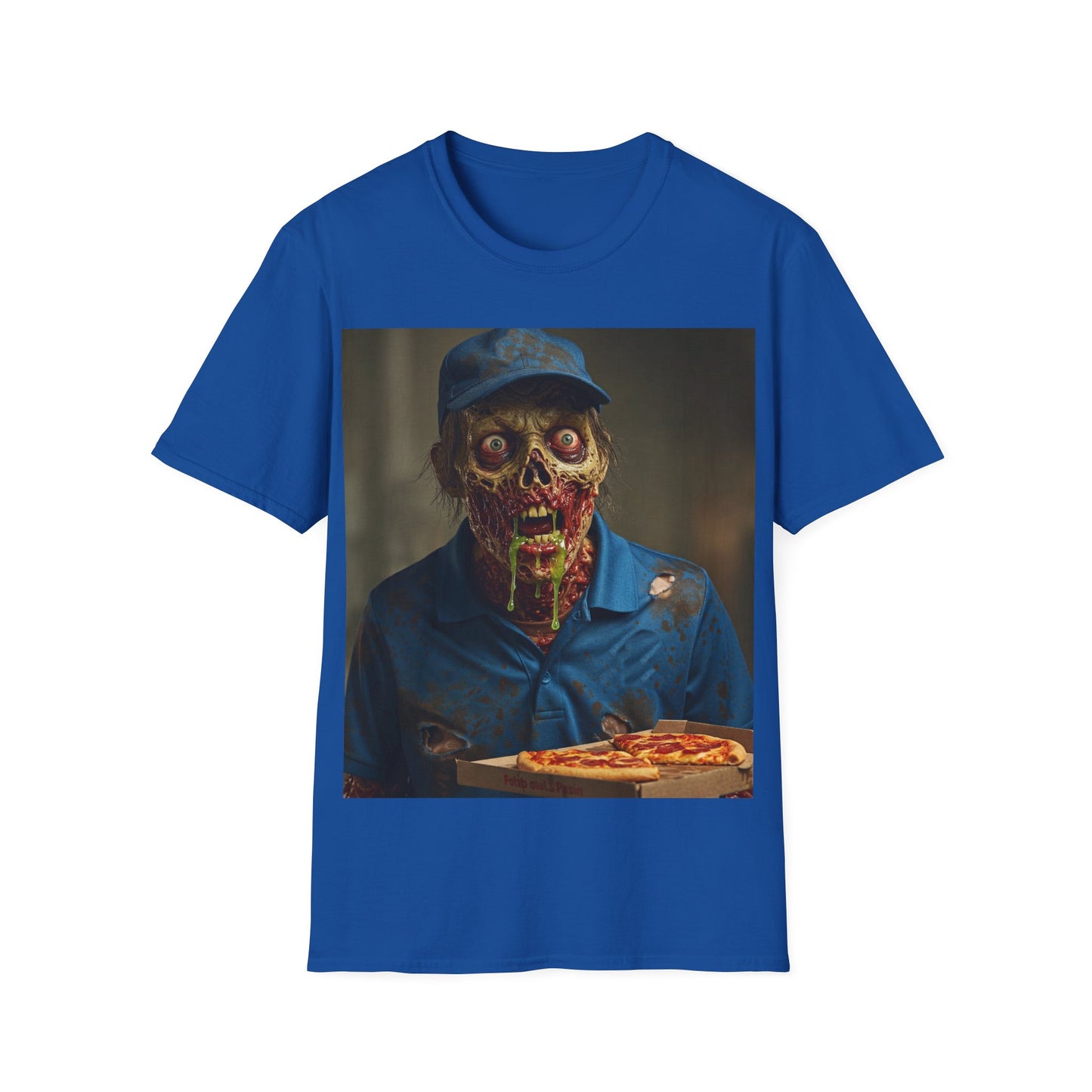 UK - Horror Pizza Delivery Zombie T-Shirt - Unisex Softstyle Tee