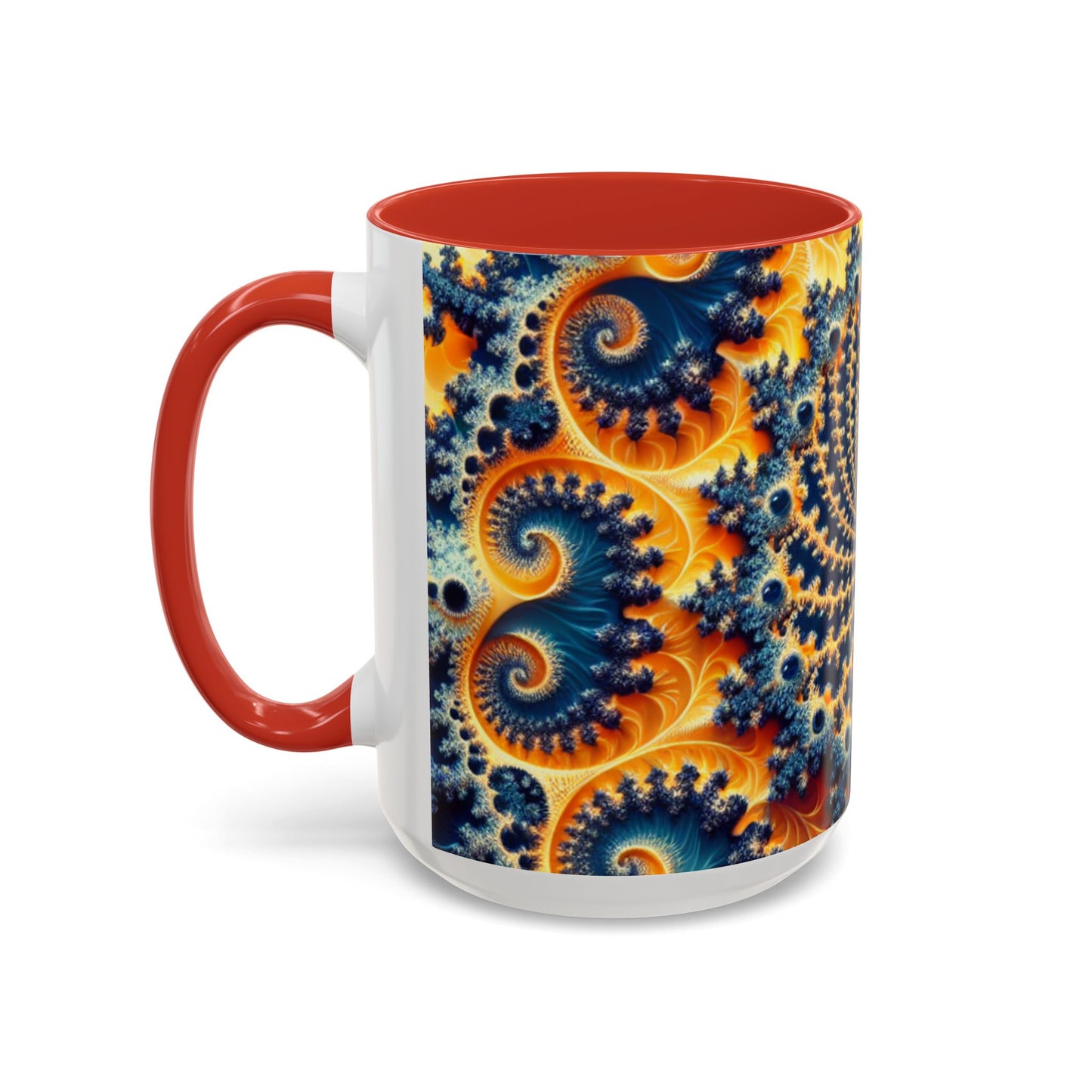 Vibrant Abstract Accent Coffee Mug - Unique 11 & 15oz Design for Art Lovers
