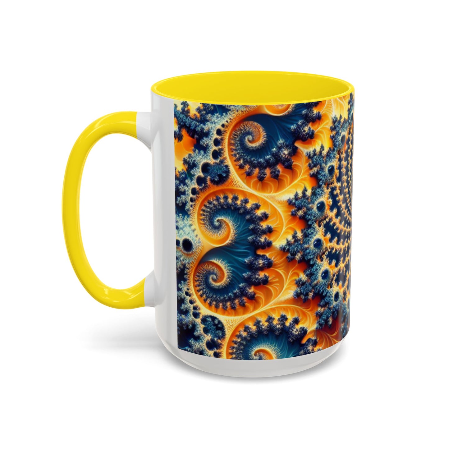 Vibrant Abstract Accent Coffee Mug - Unique 11 & 15oz Design for Art Lovers