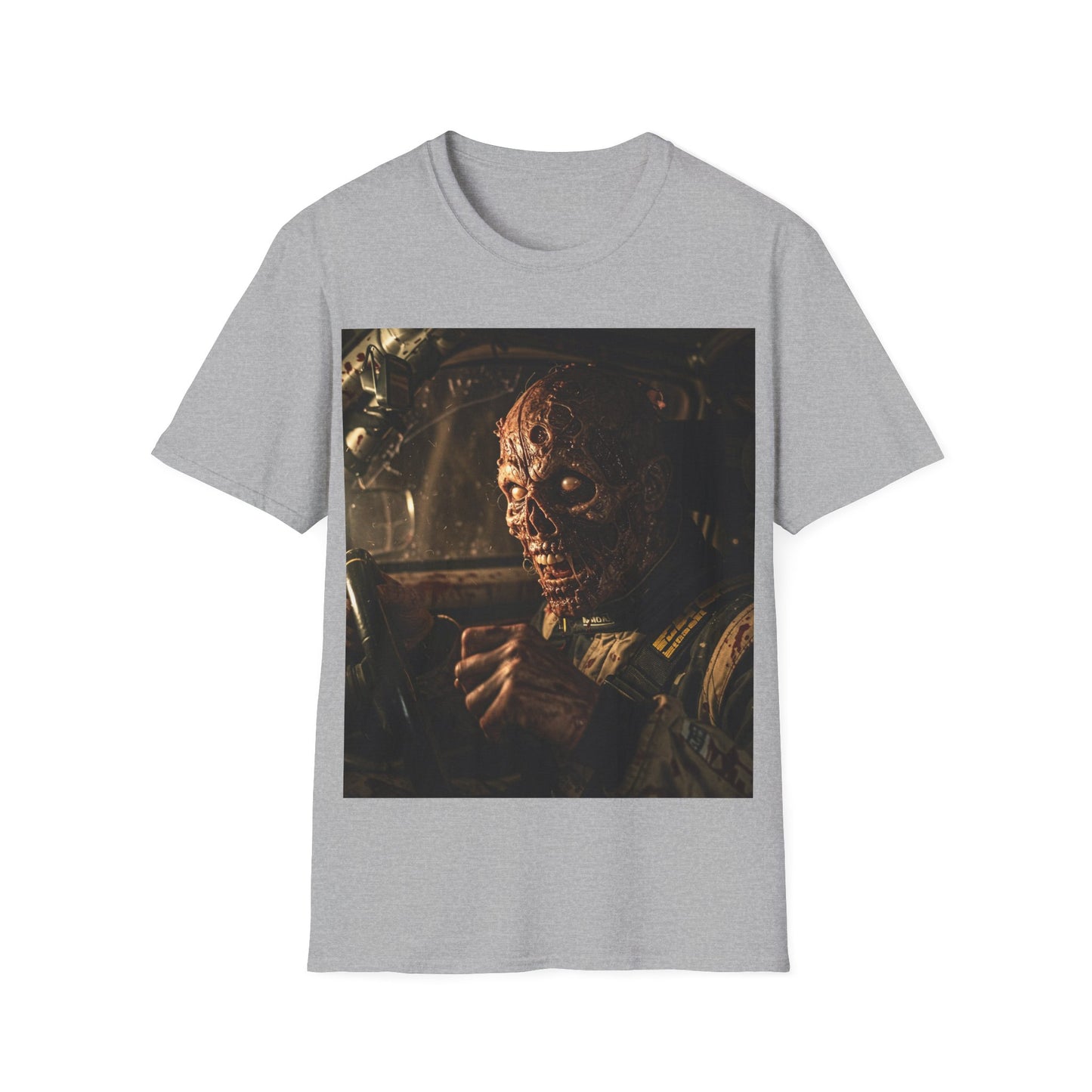 UK - Horror-Inspired Unisex Softstyle T-Shirt - Perfect for Halloween and Movie Buffs