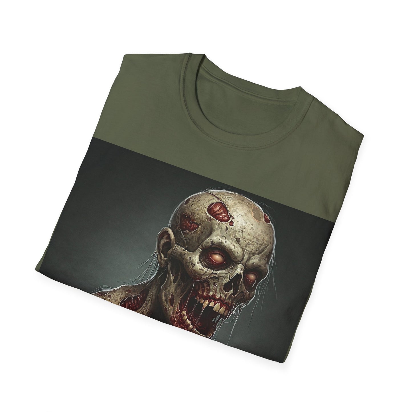 UK - Zombie Graphic Unisex Softstyle T-Shirt for Horror Fans