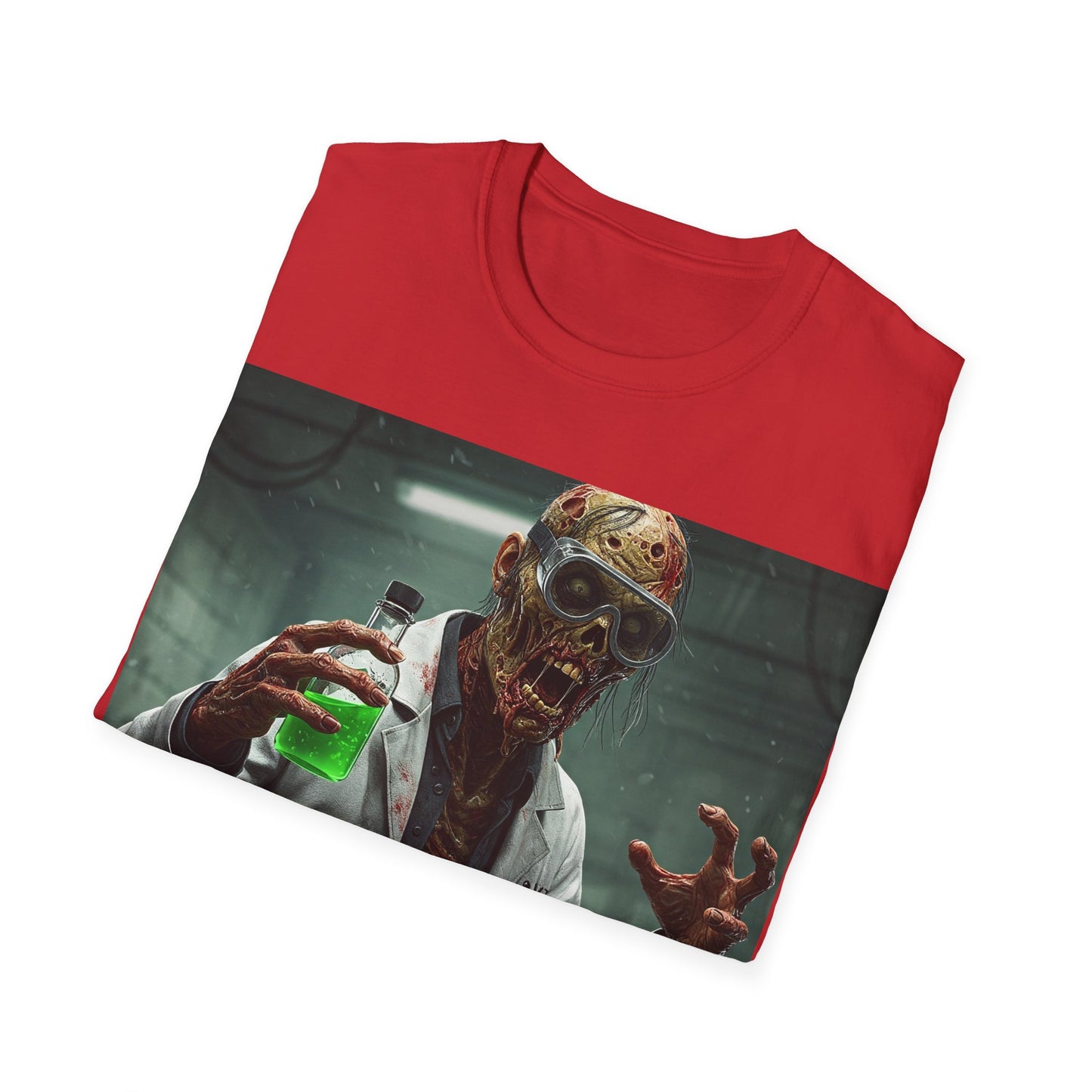 UK - Creepy Scientist Unisex Softstyle T-Shirt | Halloween Horror Tee