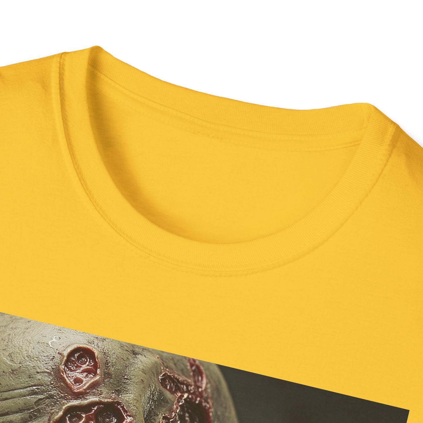 Apocalyptic Portrait Tee, bold, decaying zombie graphic