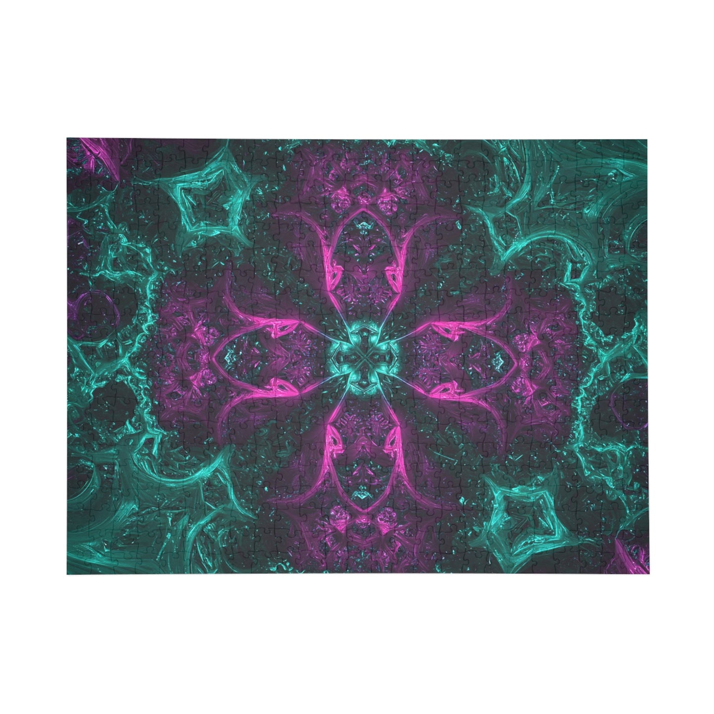 Vibrant Mandala Puzzle - 96, 252, 500, 1000-Piece Options for Mindful Fun and Relaxation