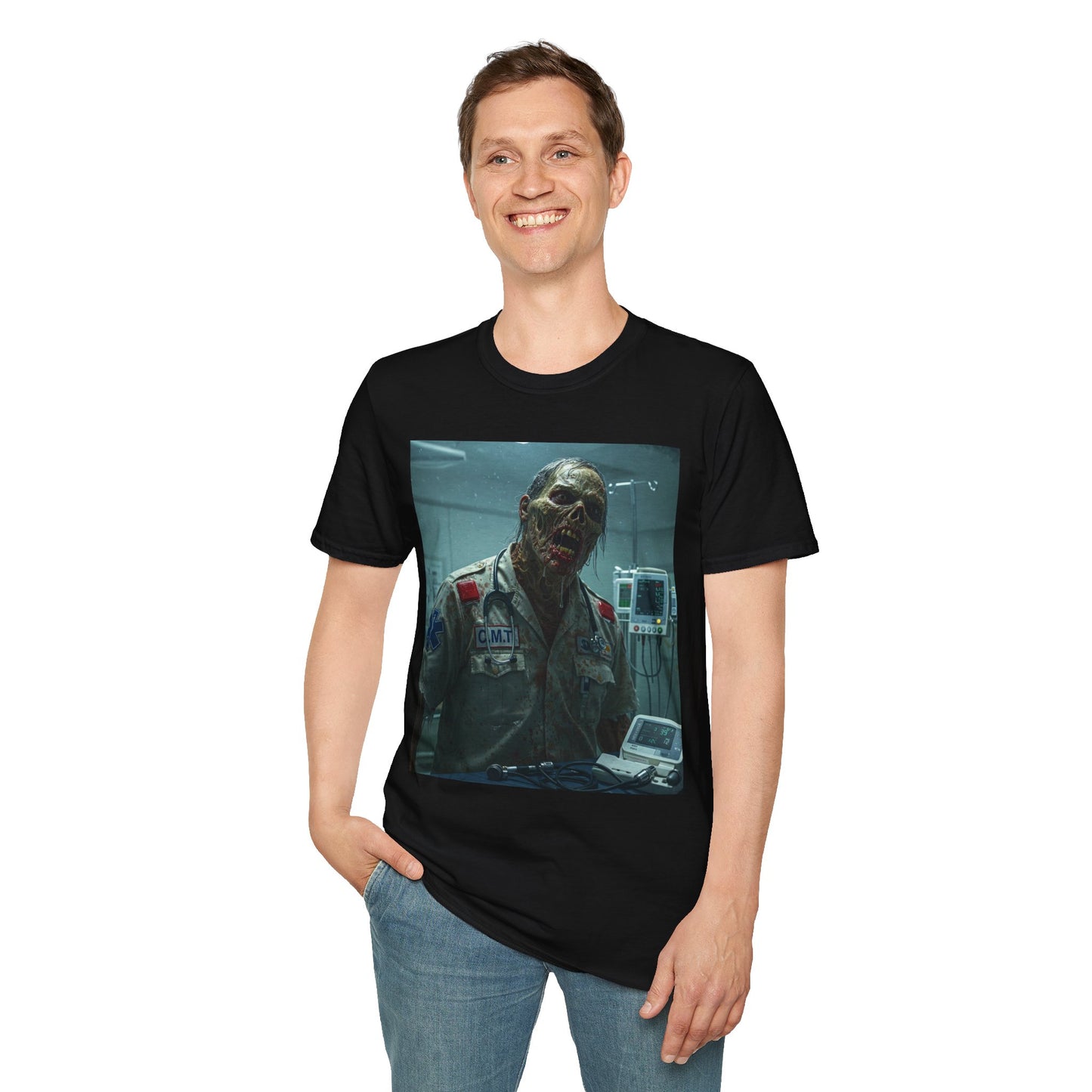 Unisex Horror Graphic T-Shirt - Creepy Zombie Design