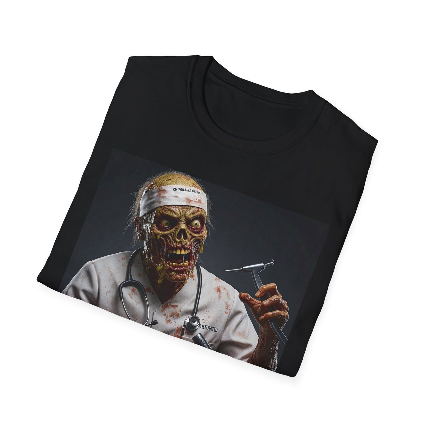 Zombie Doctor Unisex Softstyle T-Shirt - Perfect for Halloween & Horror Fans
