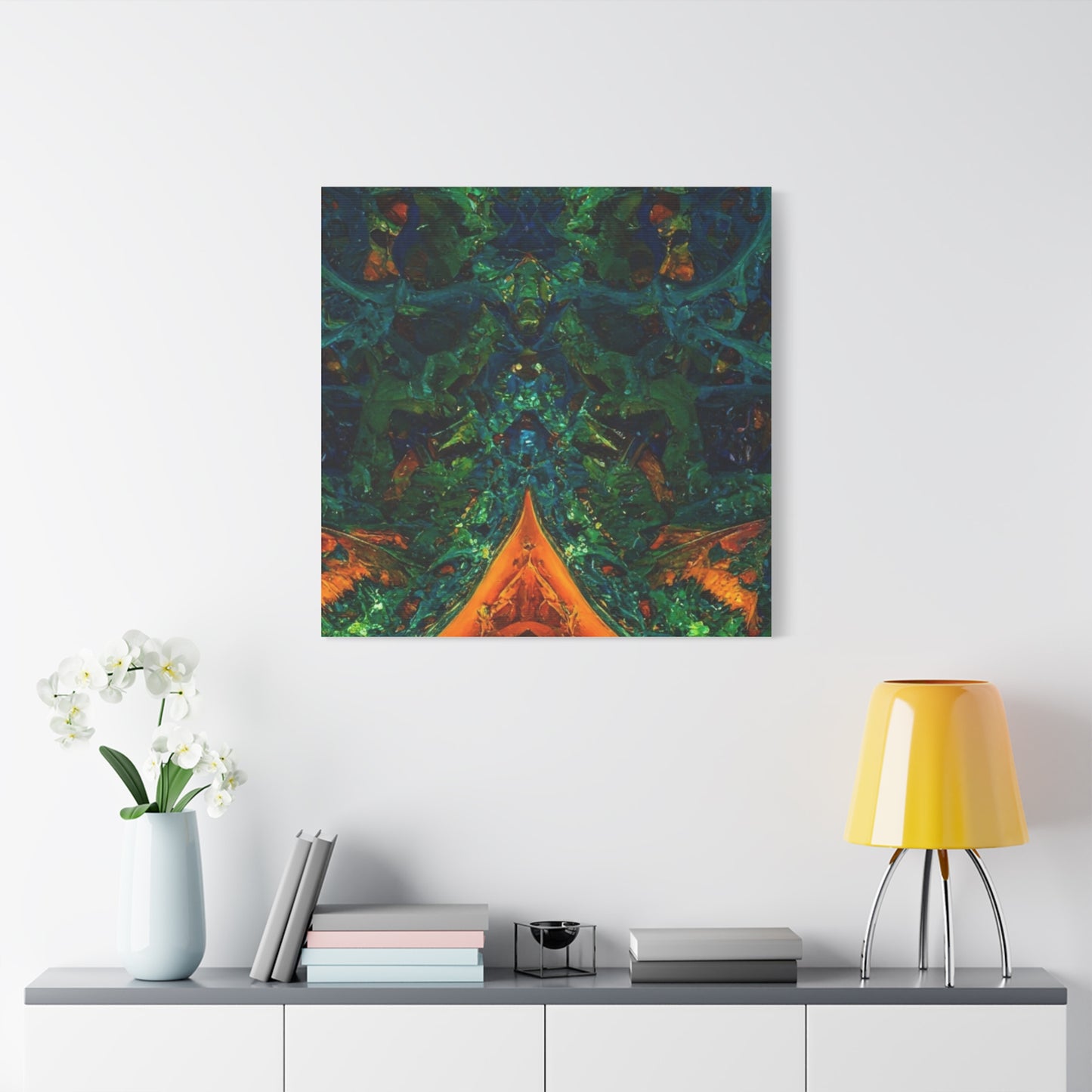 Vibrant Abstract Fractal Art Canvas Print