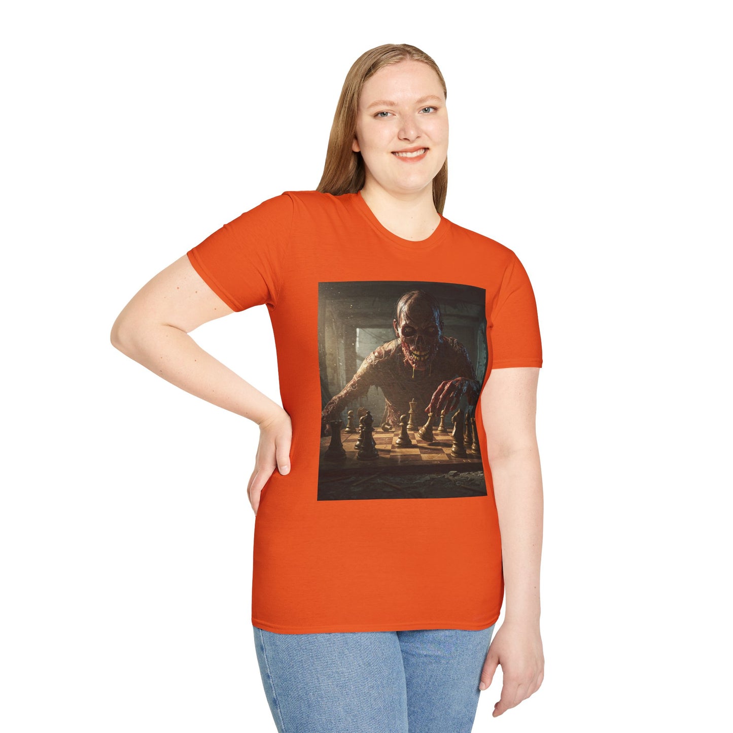 Vintage Chess Monster Unisex Softstyle T-Shirt - Perfect for Game Nights and Fantasy Fans