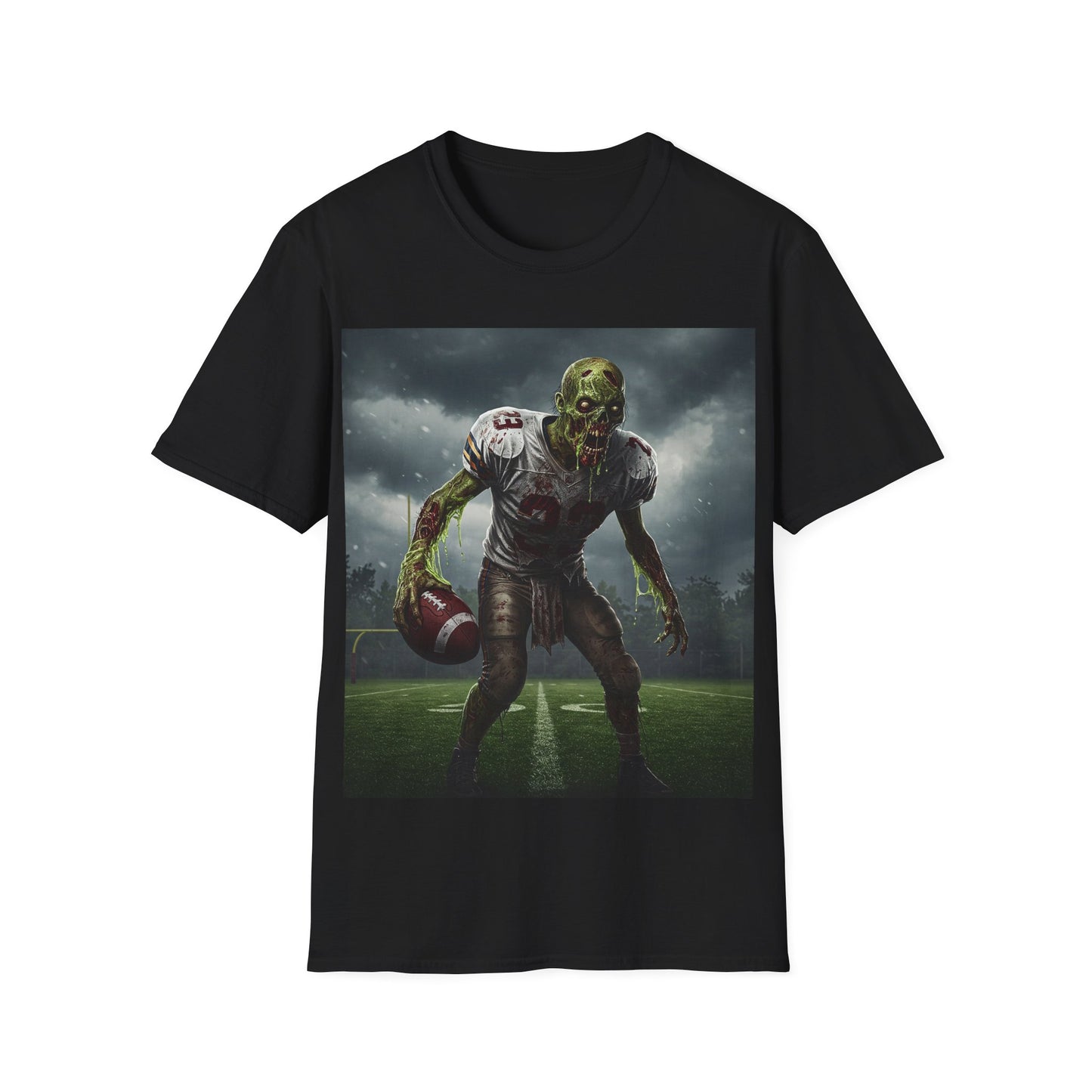 UK - Zombie Football Graphic T-Shirt for Horror Fans