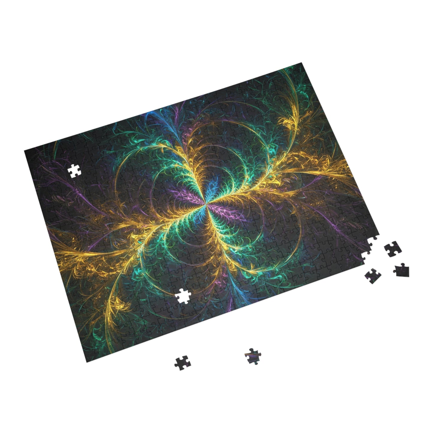 Colorful Fractal Puzzle (96, 252, 500, 1000-Piece) - Relaxing Brain Teaser for All Ages