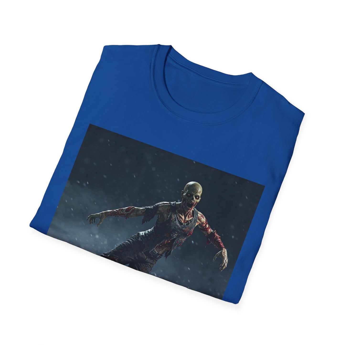 Chilling Thriller Unisex Softstyle T-Shirt - Ice Skating Horror Design