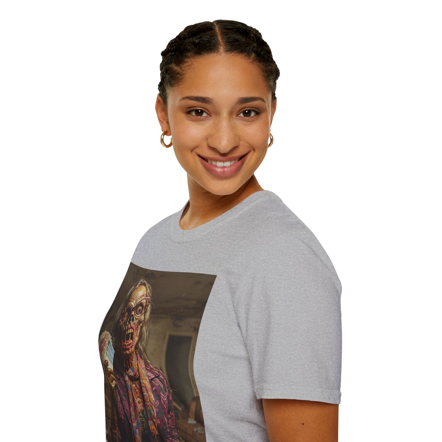 Unisex Softstyle T-Shirt – Retro Skeleton Poker Night Tee