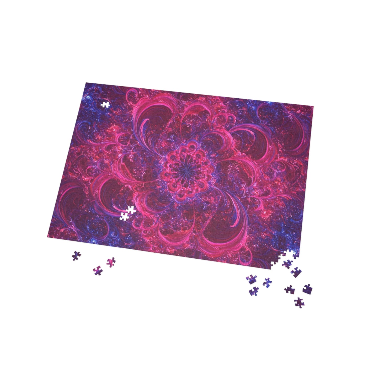 Vibrant Floral Puzzle (500-Piece) - Perfect for Family Game Night & Gifts