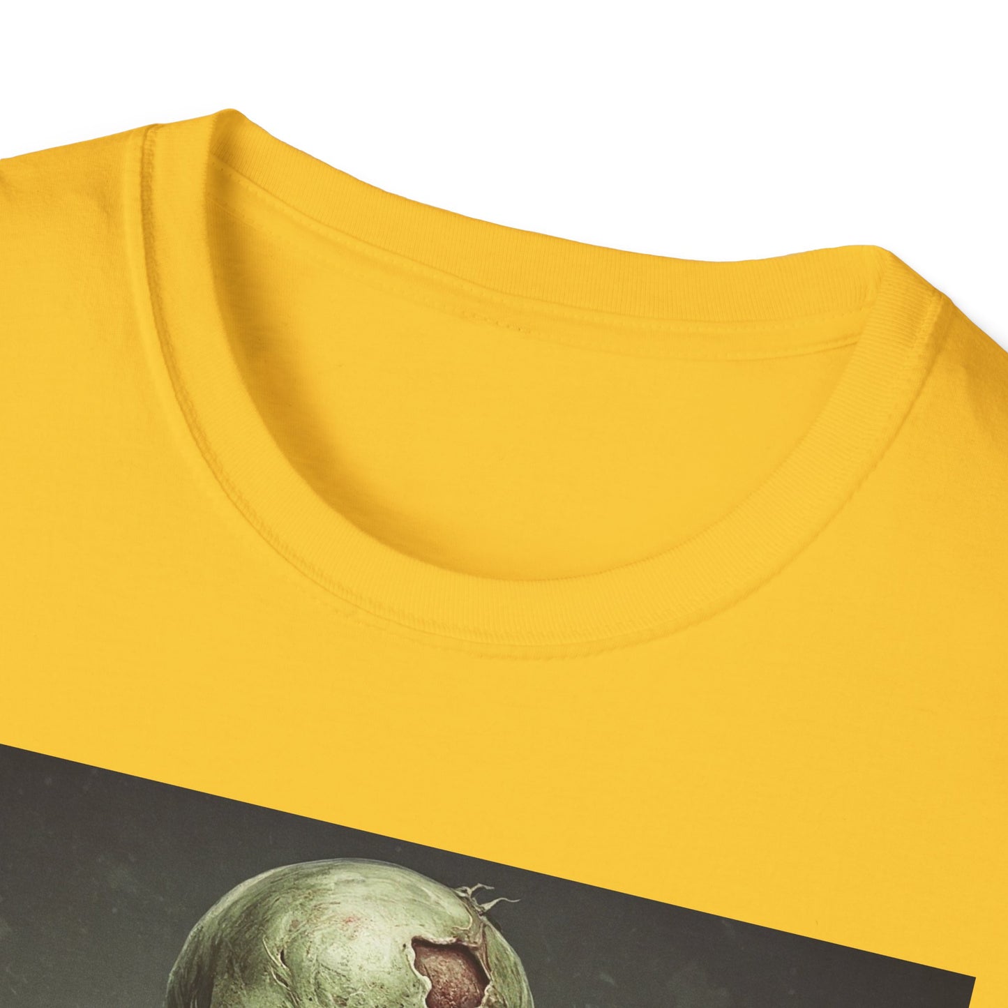 Apocalyptic Portrait Tee, bold, decaying zombie graphic
