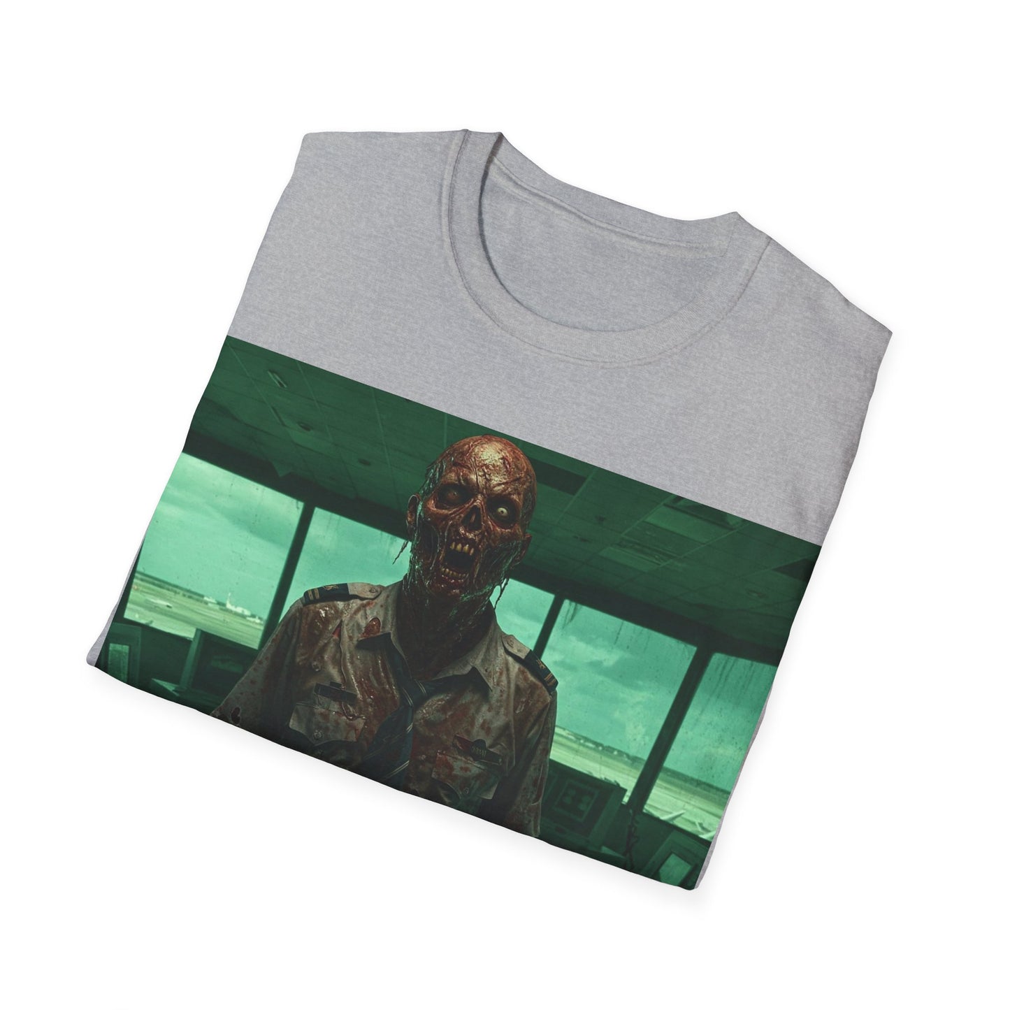 UK - Unisex Softstyle Zombie Graphic Tee - Perfect for Halloween and Horror Fans