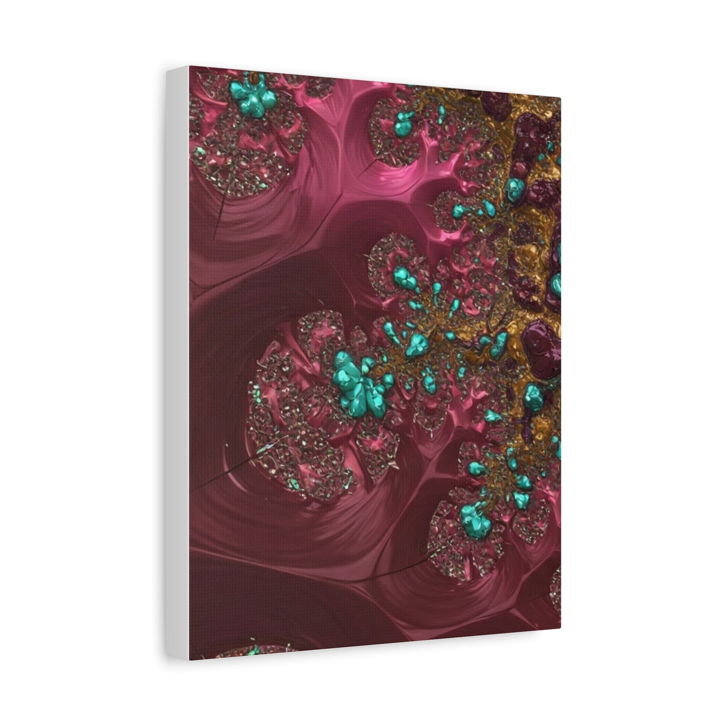Abstract Art Canvas Print - Vibrant Fractal Design for Home Decor