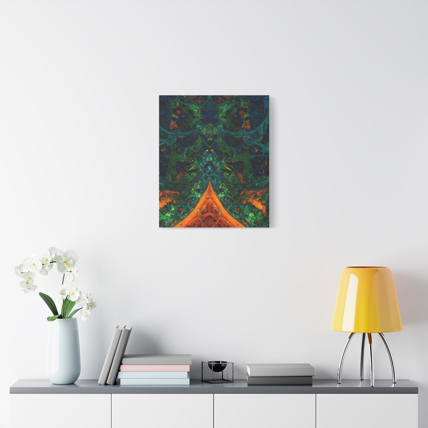 Vibrant Abstract Fractal Art Canvas Print