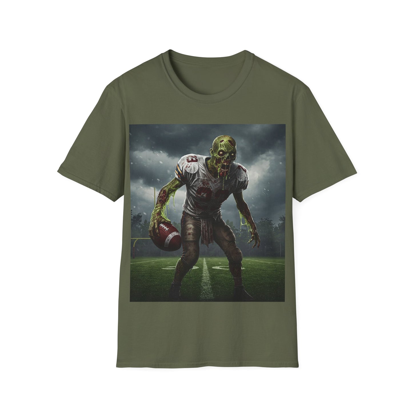 UK - Zombie Football Graphic T-Shirt for Horror Fans