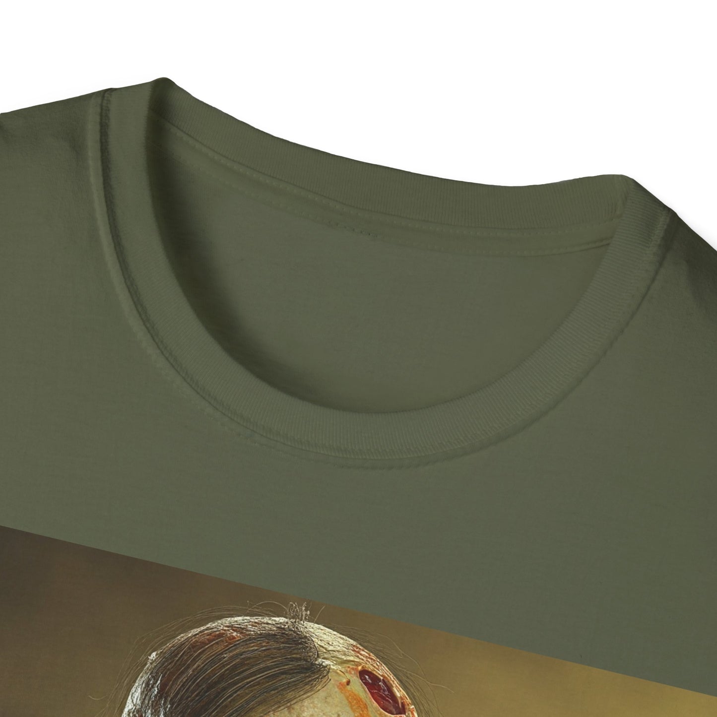 UK - Zombie Reader Apocalyptic Portrait Tee, bold, decaying zombie graphic