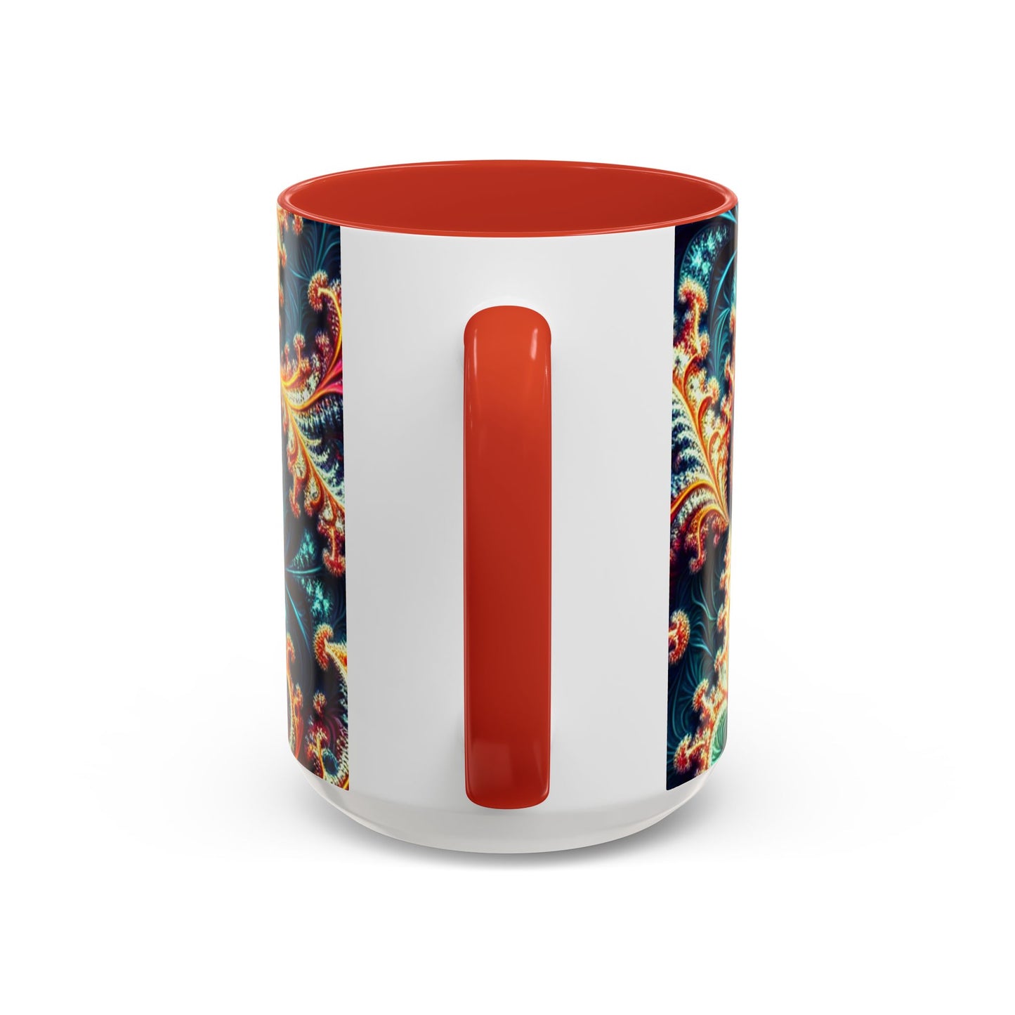 Vibrant Swirl Accent Coffee Mug - 11oz & 15oz