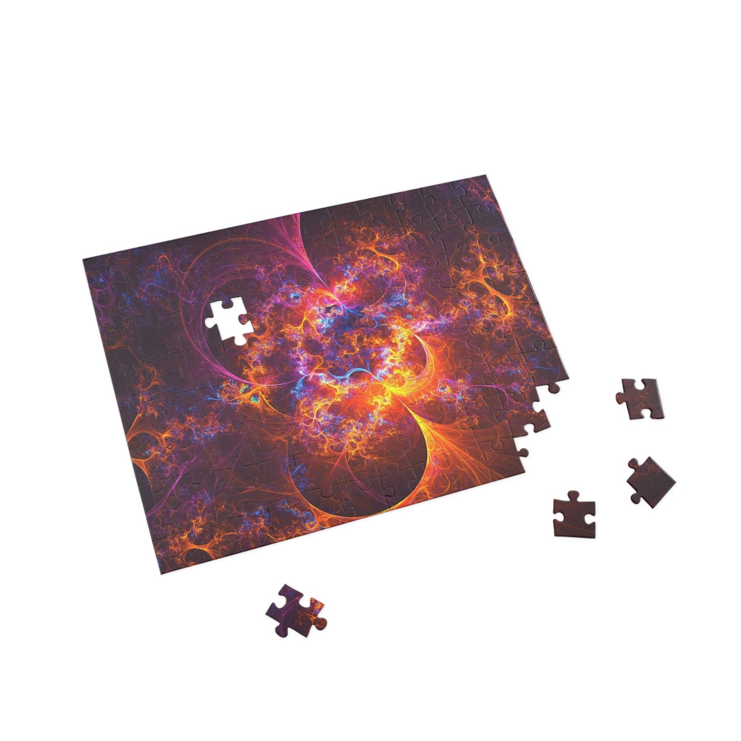 Vibrant Fractal Art Puzzle – 96, 252, 500, 1000-Piece Options