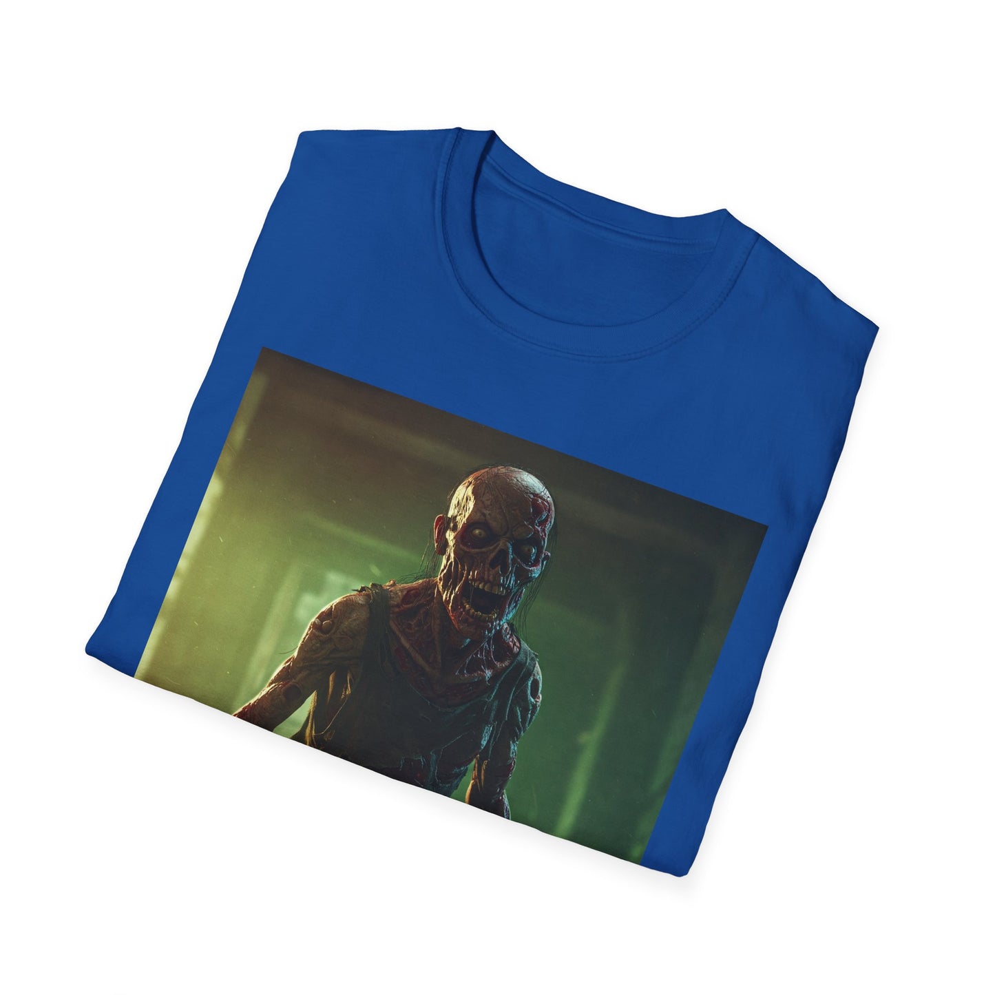Apocalyptic Portrait Tee, bold, decaying zombie graphic