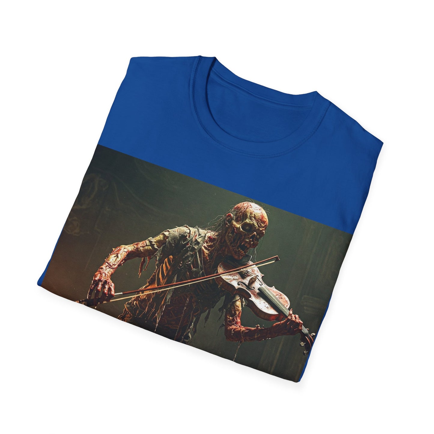 UK - Creepy Creature Violinist Unisex T-Shirt - Spooky Halloween Tee