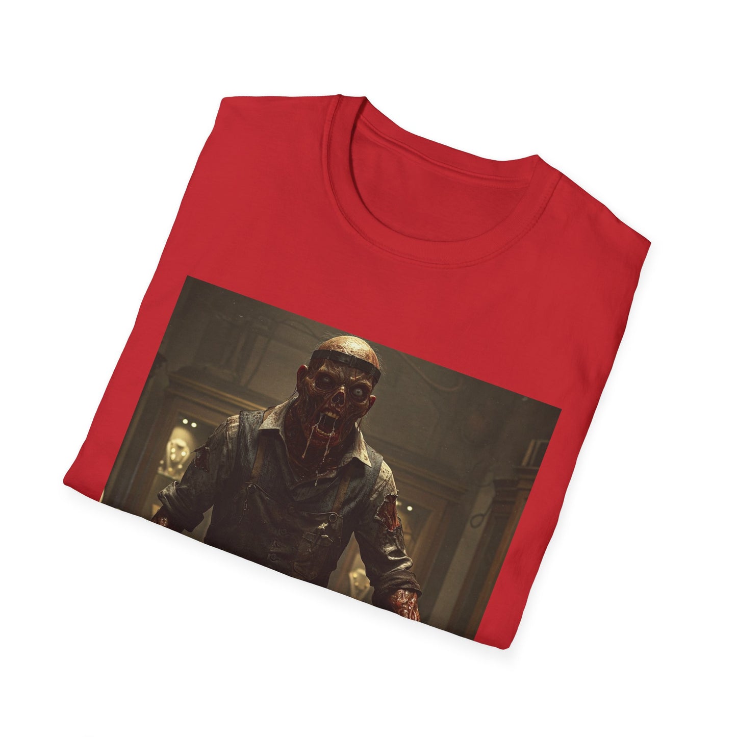 Unisex Horror-Themed Softstyle T-Shirt - Perfect for Halloween and Cosplay