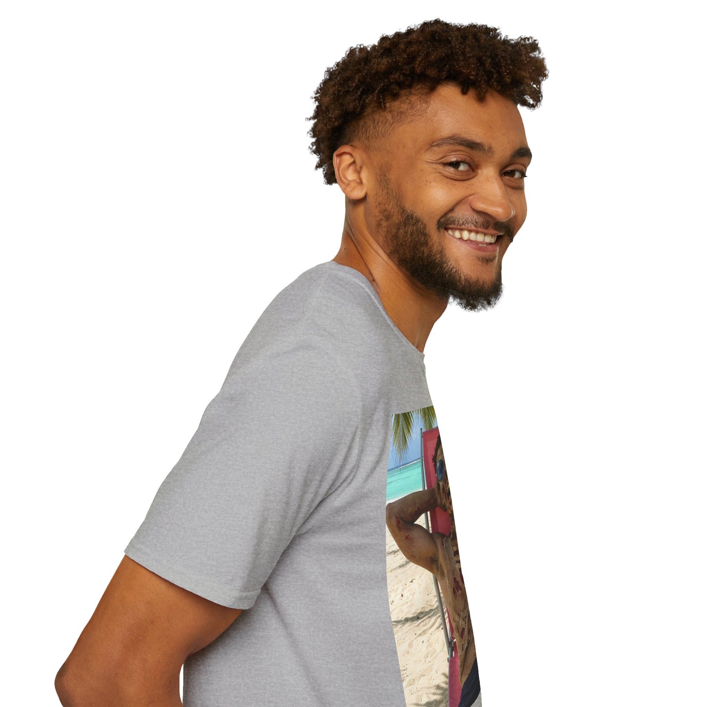 Chill Zombie Unisex Softstyle T-Shirt - Perfect for Beach Days & Halloween