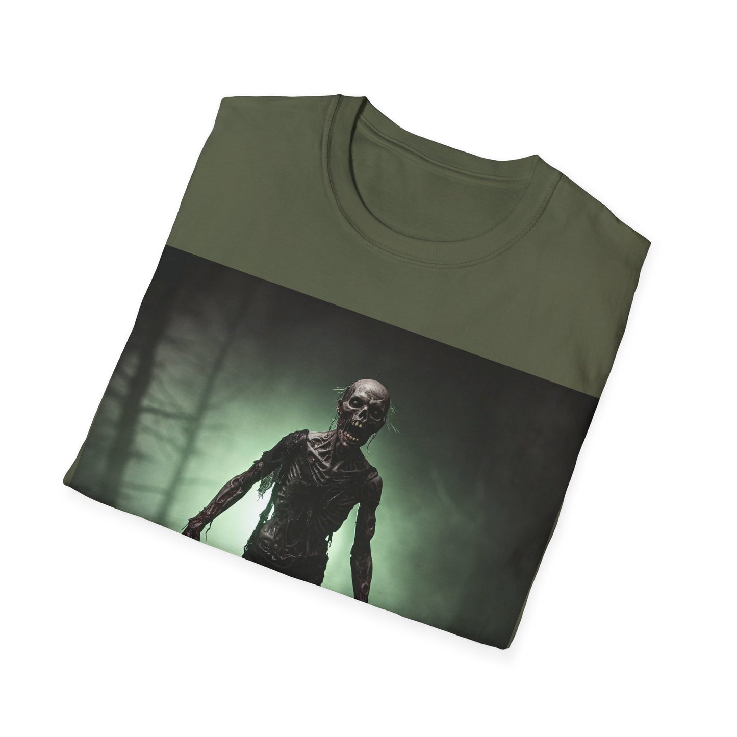 UK - Unisex Horror Graphic Tee - Spooky Zombie Design for Halloween