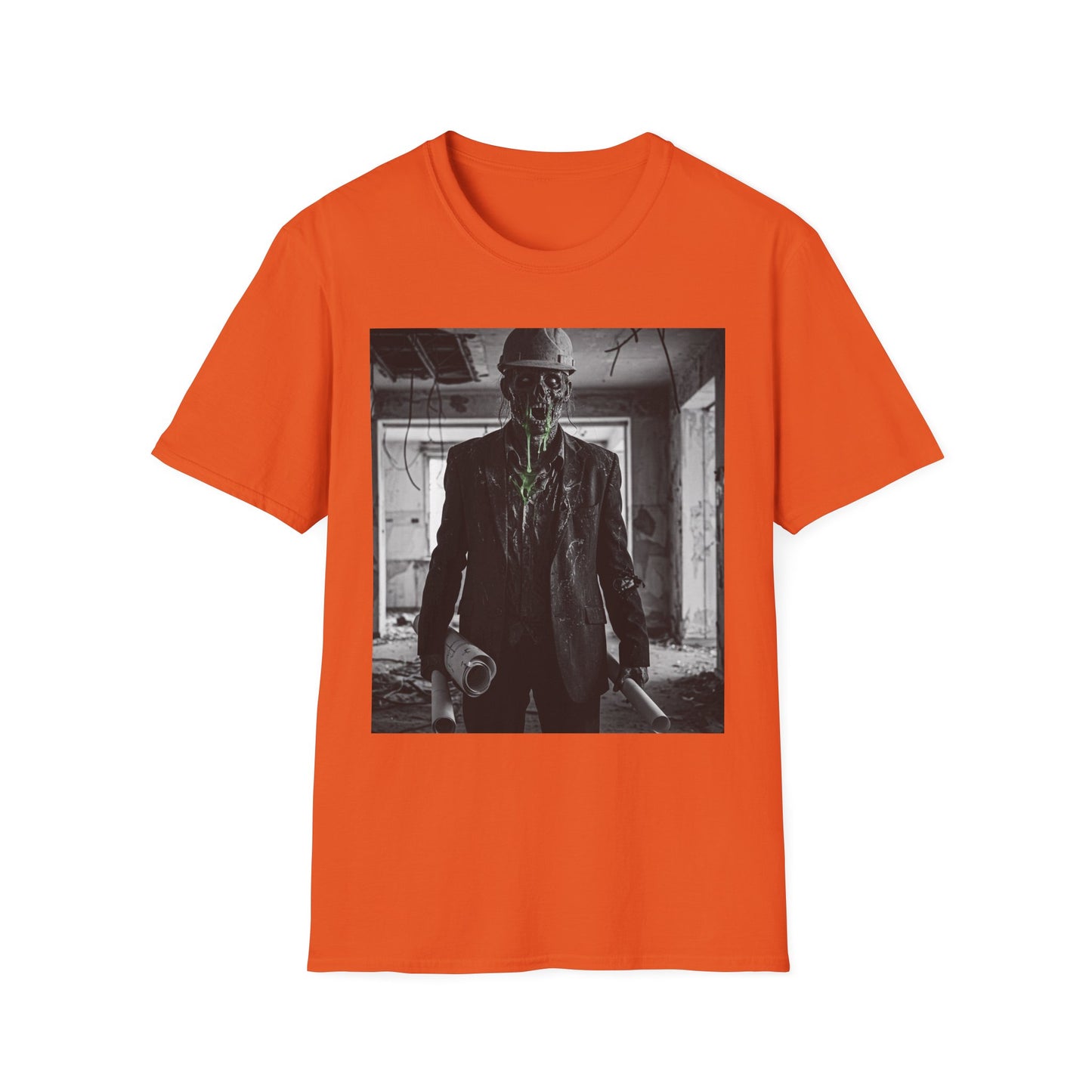 Unisex Softstyle T-Shirt with Creepy Monster Design - Perfect for Halloween and Horror Fans