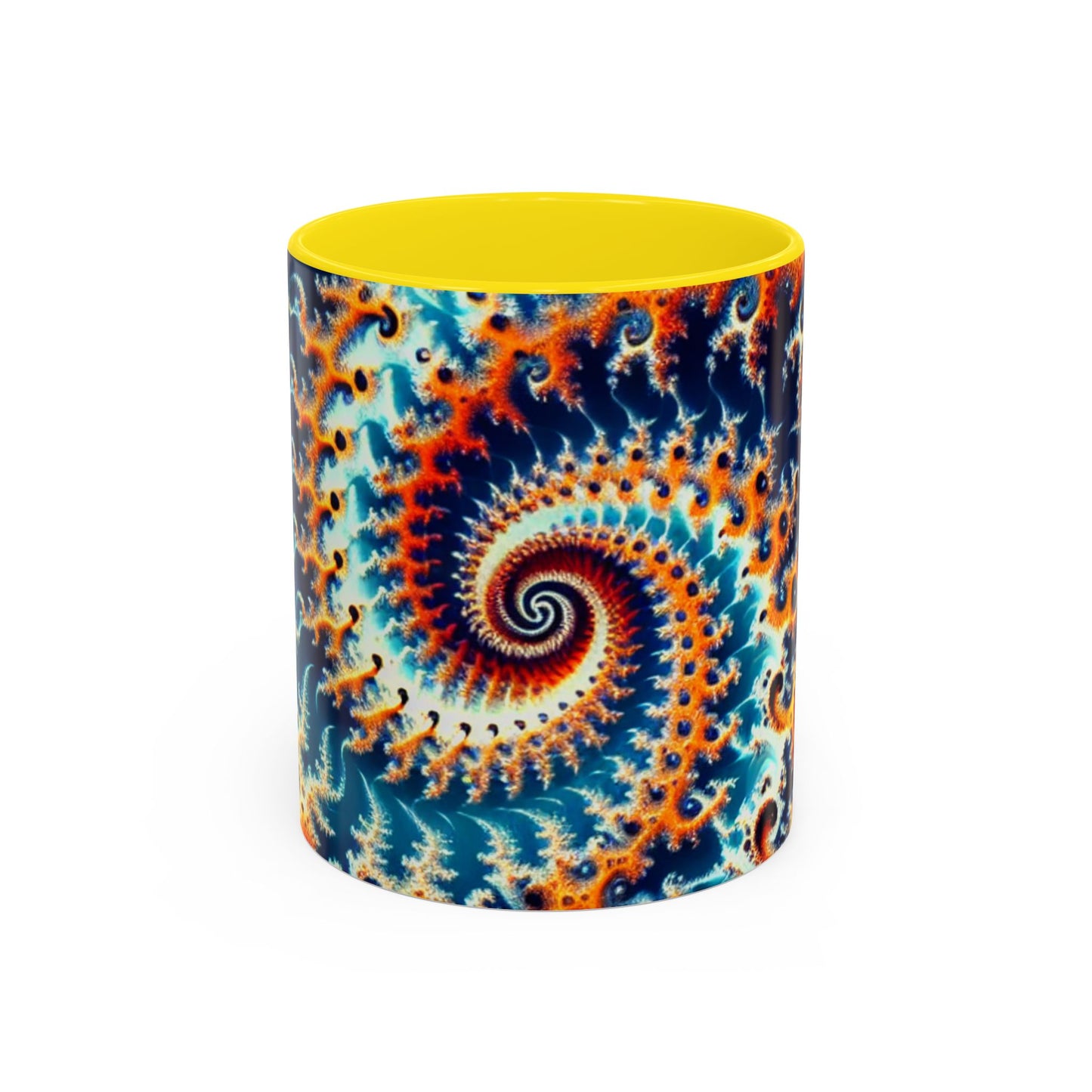 Vibrant Spiral Design Coffee Mug - 11/15oz Ceramic Accent Cup for Art Lovers
