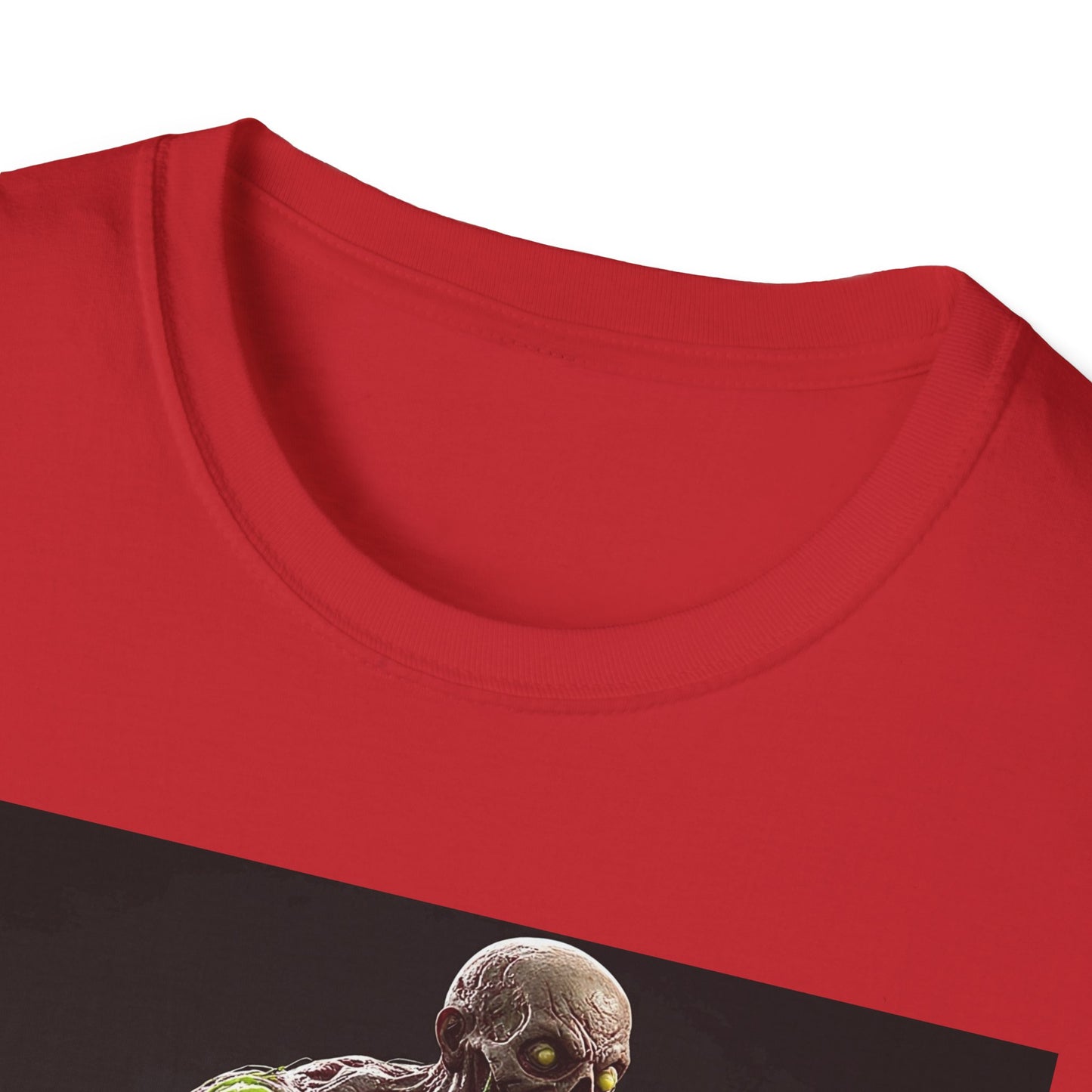 Zombie Graphic Unisex Softstyle T-Shirt - Perfect for Halloween and Horror Fans