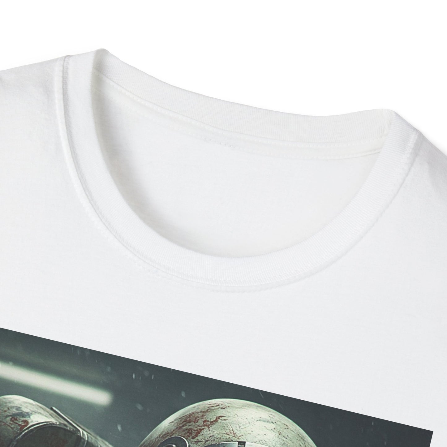 Astronaut Skeleton Apocalyptic Portrait Tee, bold, decaying zombie graphic