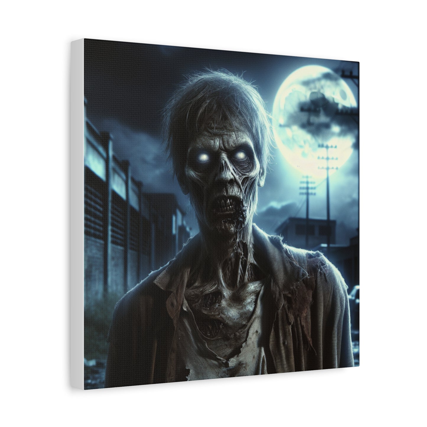 Zombie Wall Art Canvas - Spooky Home Decor