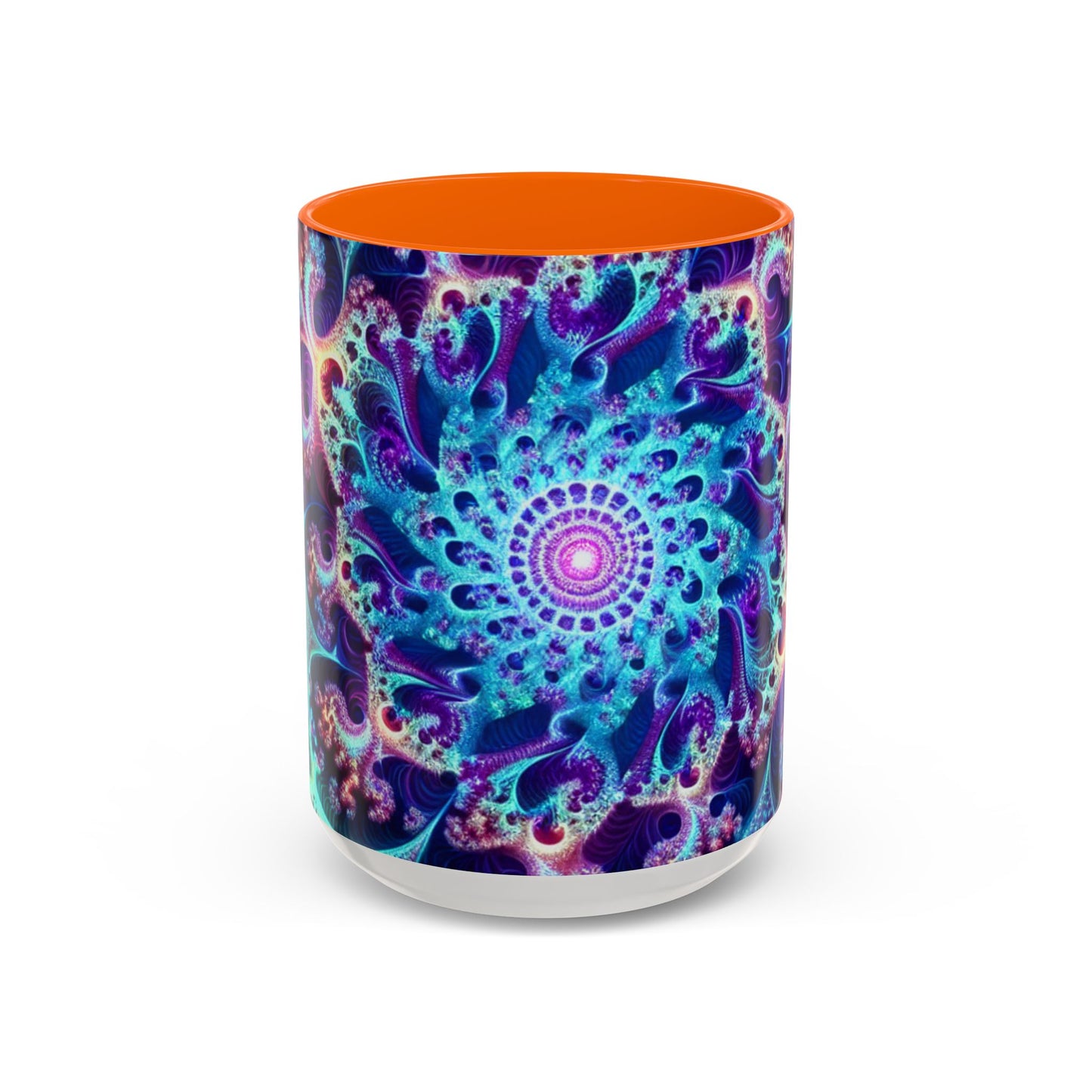Colorful Spiral Accent Coffee Mug - 11 & 15oz