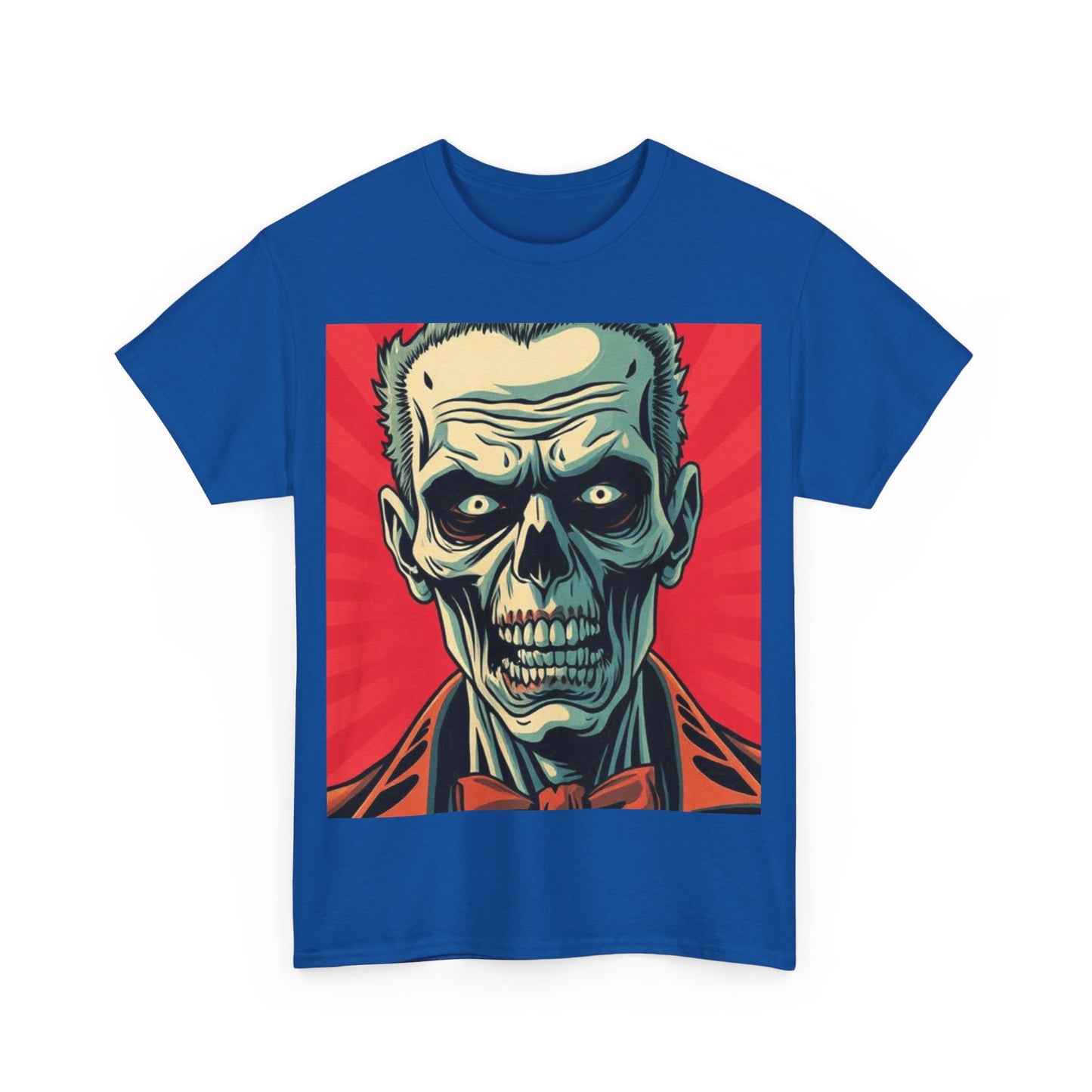 UK - Halloween Skelton Graphic Tee - Unisex Heavy Cotton Shirt