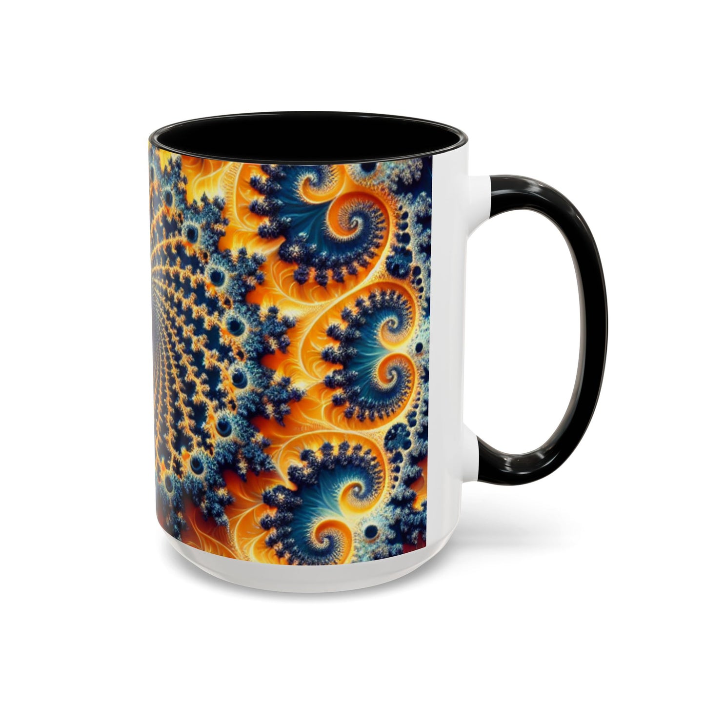 Vibrant Abstract Accent Coffee Mug - Unique 11 & 15oz Design for Art Lovers