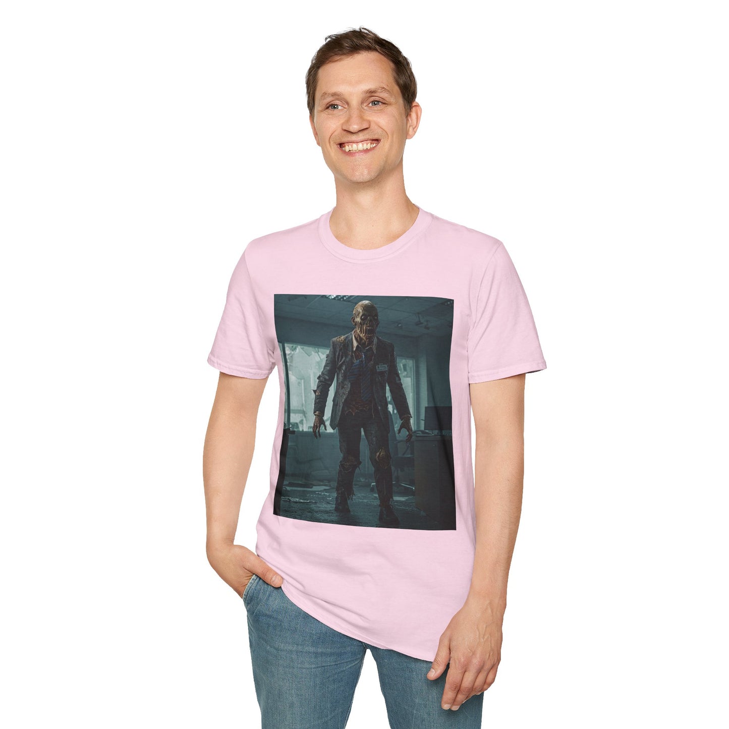Zombie Apocalypse Unisex Softstyle T-Shirt - Perfect for Horror Fans and Parties