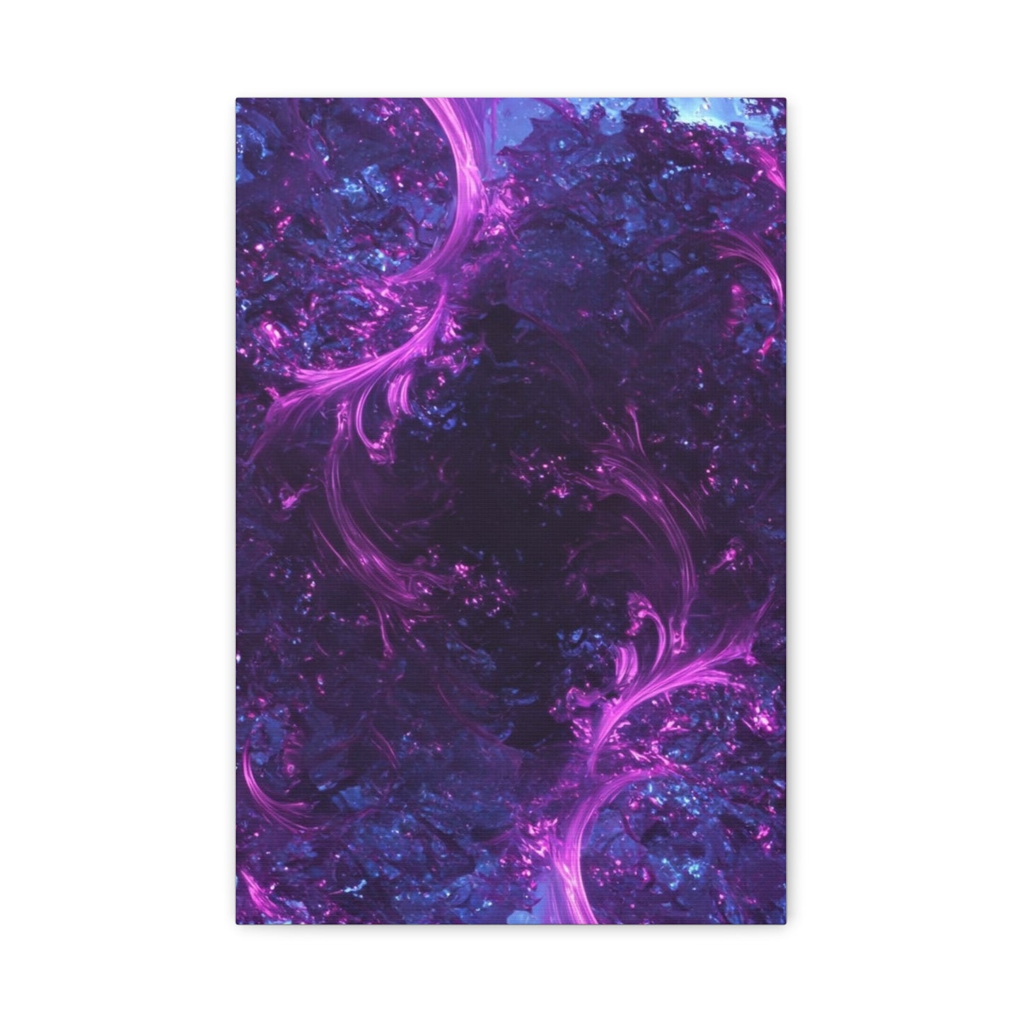 Abstract Purple Fractal Canvas Print - Artistic Wall Décor