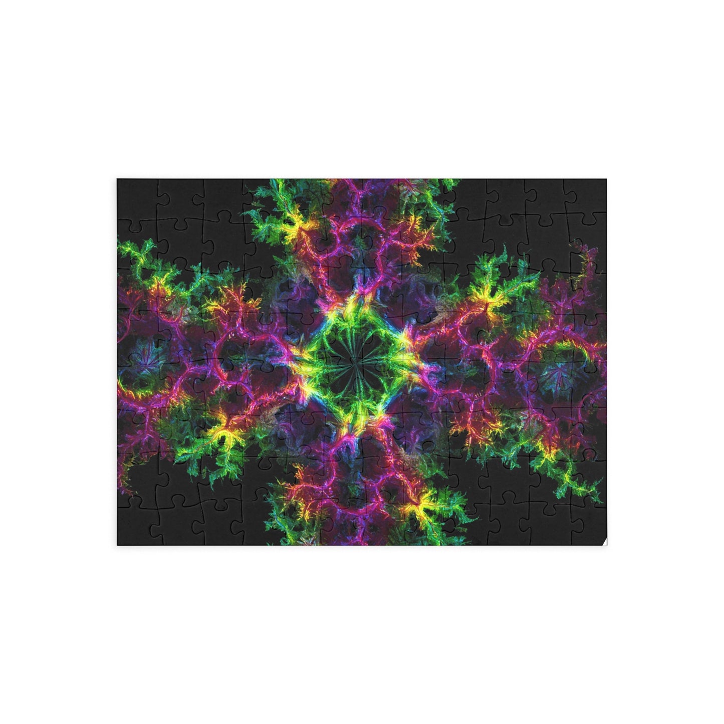 Colorful Fractal Art Puzzle - 1000-Piece Jigsaw for Mindfulness & Fun