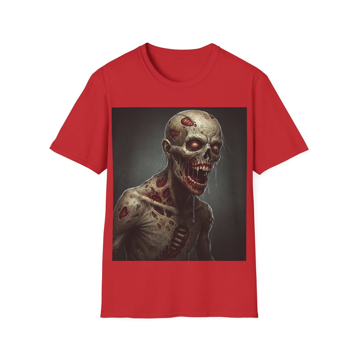 UK - Zombie Graphic Unisex Softstyle T-Shirt for Horror Fans