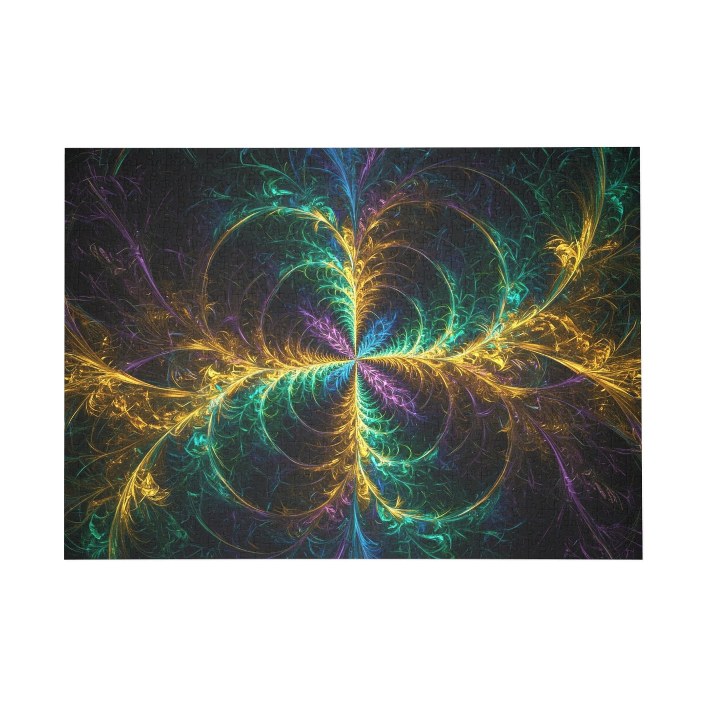 Colorful Fractal Puzzle (96, 252, 500, 1000-Piece) - Relaxing Brain Teaser for All Ages