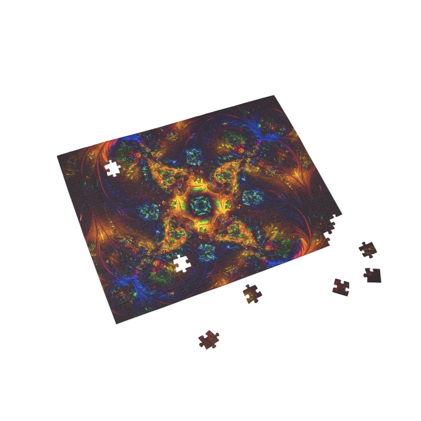 Colorful Fractal Art Puzzle - 1000-Piece Puzzle for Relaxation and Creativity