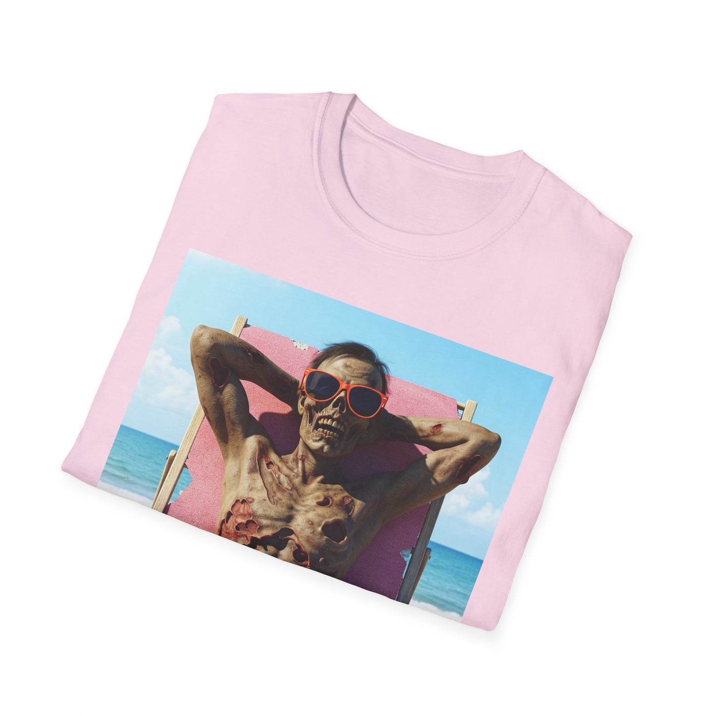 Beach Vibes Skeleton Unisex T-Shirt - Cool Summer Graphic Tee